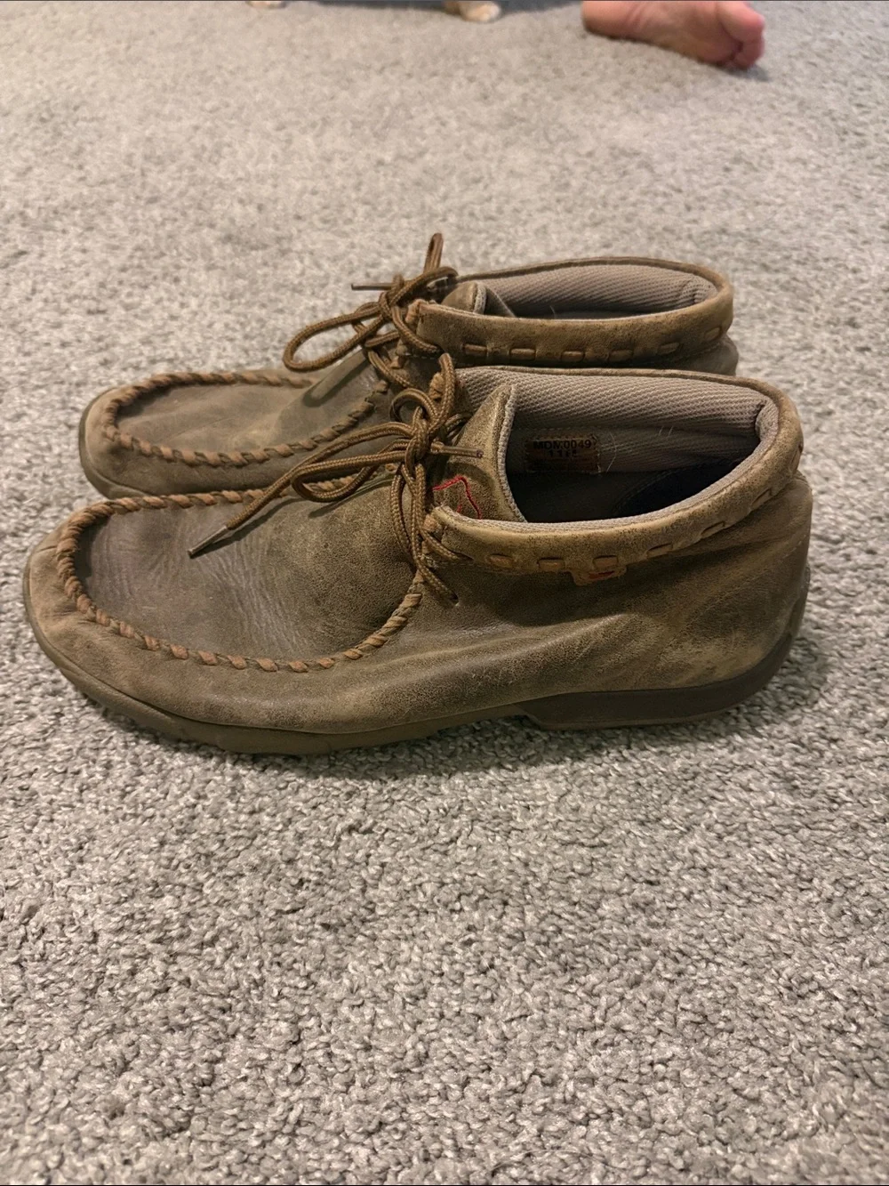 Twisted X Brown Leather Moc Toe Casual Boots